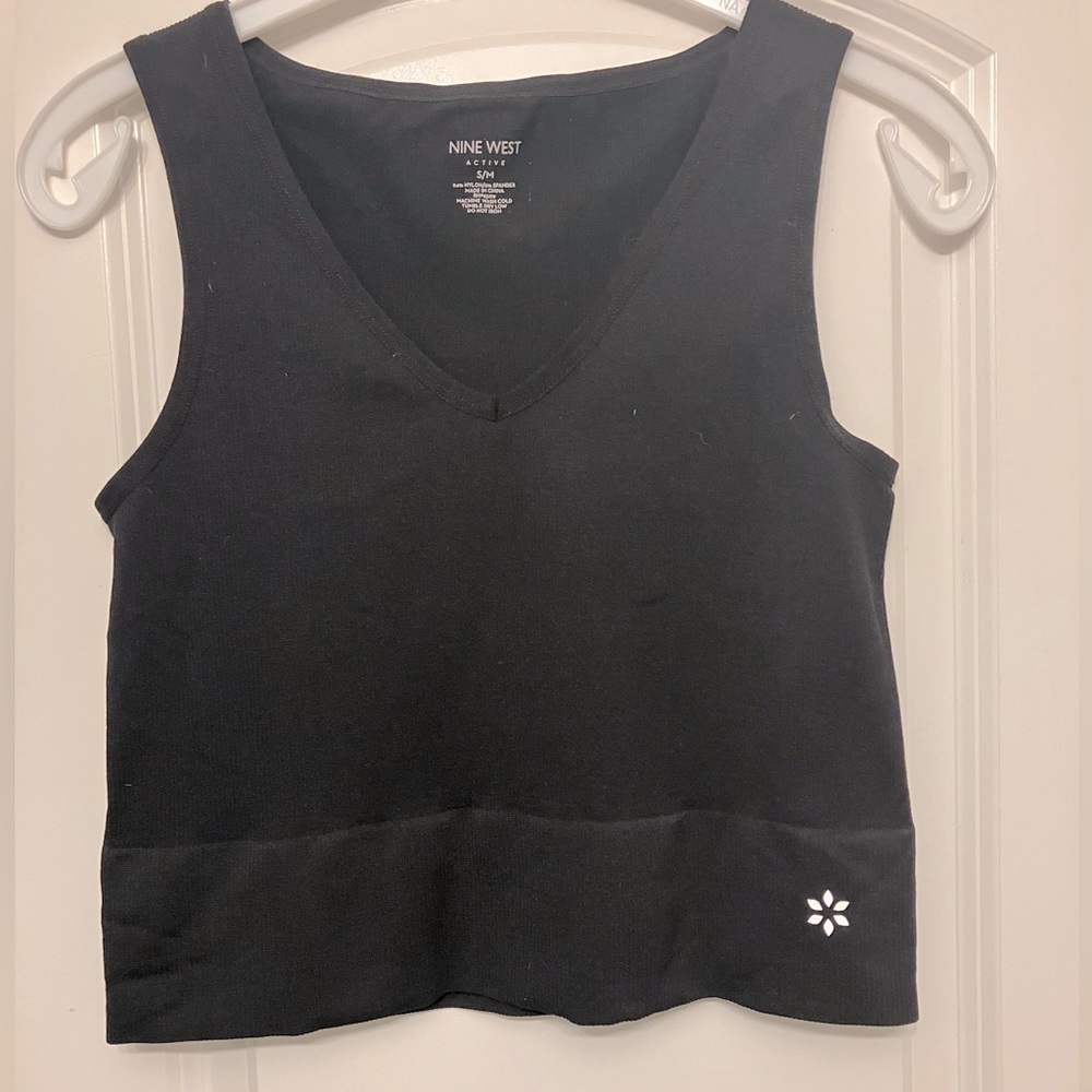Nine West active black tank top